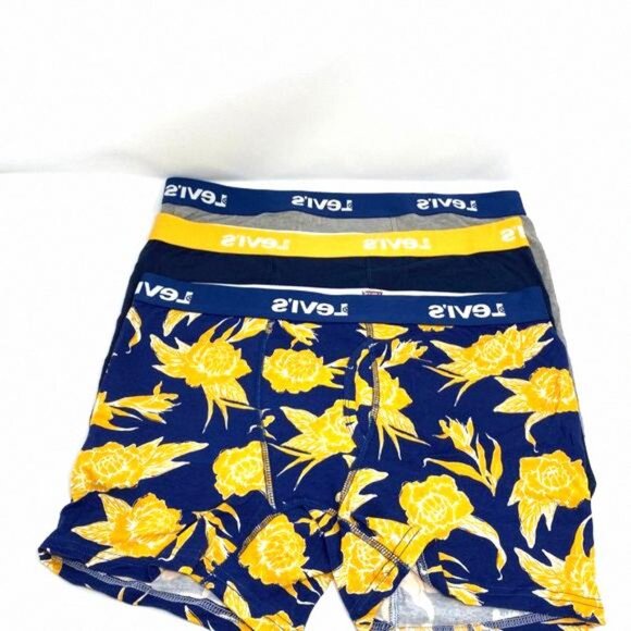 Levi's Other - 🌿Sale🌿 3-pack Levi's Men's Size S L Boxer Brief Cotton 0593 37453 Blue Navy